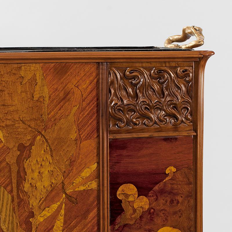 French Art Nouveau marquetry 