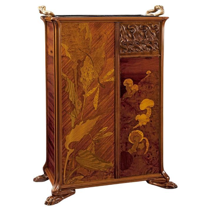 Émile Gallé "Aux Grenouilles" Umbrella Stand For Sale