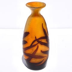 Emile Galle Cameo Art Nouveau Iris Vase