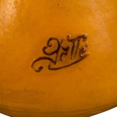 Émile Gallé Cameo Glass Cabinet Vase, Cameo Signature Gallé