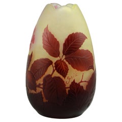 Emile Galle Cameo Glass Vase 1900