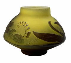 Emile Galle Cameo Glass Vase