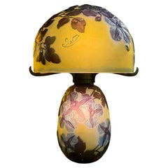 Émile Gallé Clematis Table Lamp, 1900