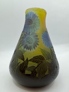 Emile Galle 'Cornflowers' Vase circa 1920