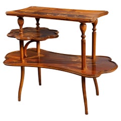 Antique Émile Gallé “Fleur de l’Eau” Three-tiered Table