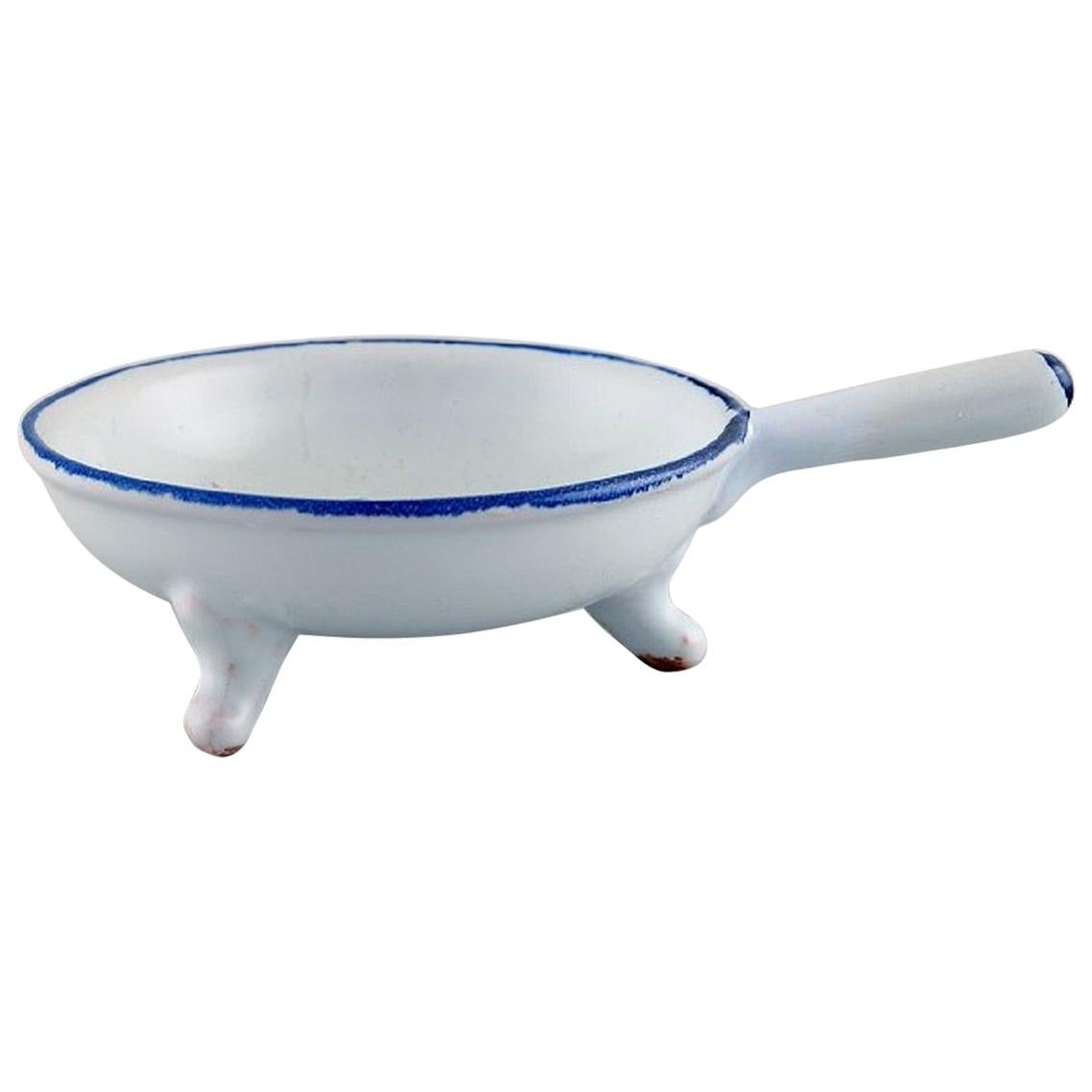 Emile Gallé for St. Clement, Nancy, Antique Bowl with Handle For Sale