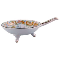 Emile Gallé for St. Clement, Nancy, Antique Bowl with Handle on Three Feet