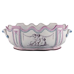 Emile Gallé para St. Clement, Nancy, Monteith antiguo / Ponchera con asas