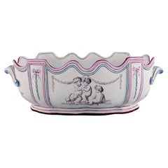 Emile Gallé for St. Clement, Nancy, Antique Monteith / Punch Bowl with Handles