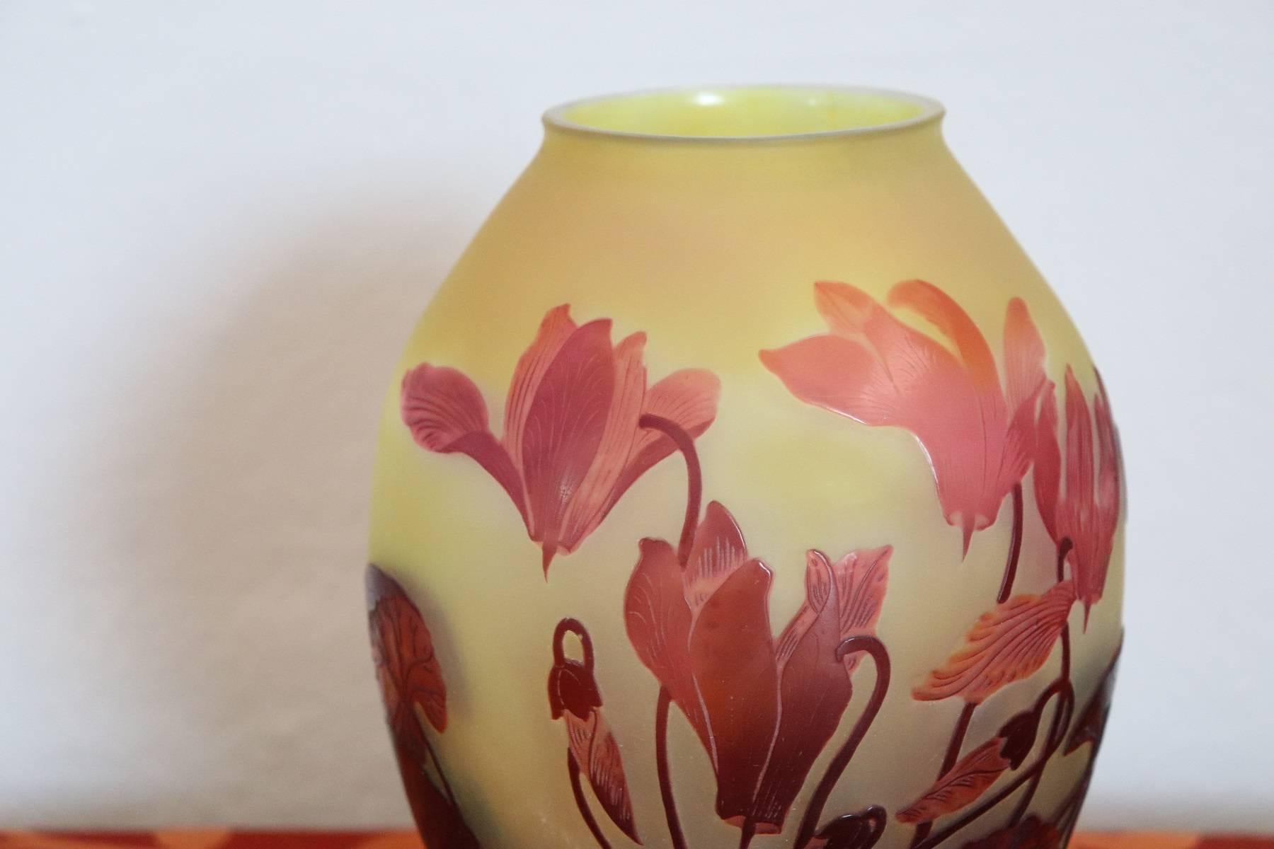 Emile Gallé French Art Nouveau Vase 2