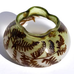 Emile Galle French Cameo Fern Vase