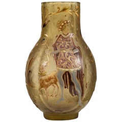 Emile Gallé Glass Vase "Aristocrat" Signed Galle