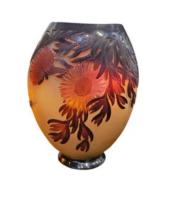Emile Gallé Important Vase "Ficoïdes Marins Rouges"