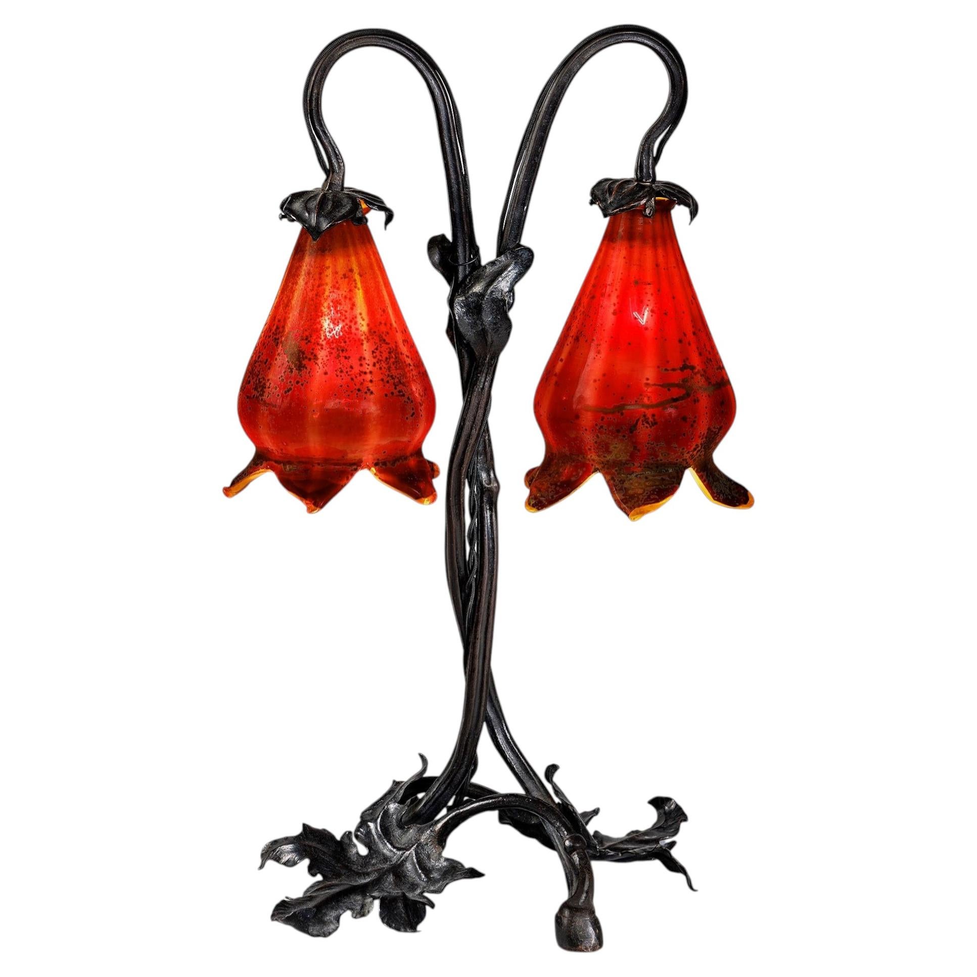 Émile Gallé "La Mer" Table Lamp