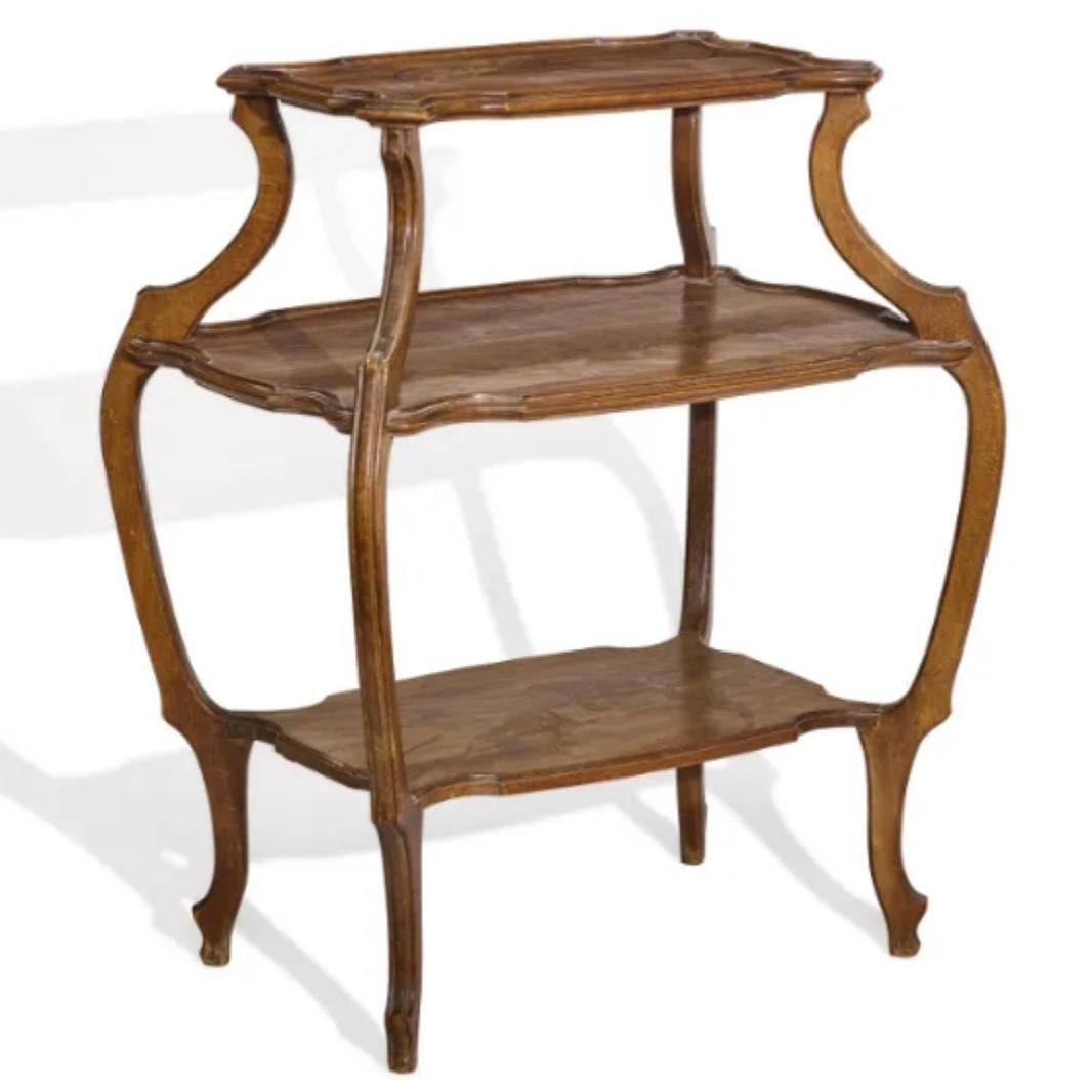 Fruitiers Emile Galle Marqueterie Trois Tiroirs Dragonfy et Table Botanique en vente