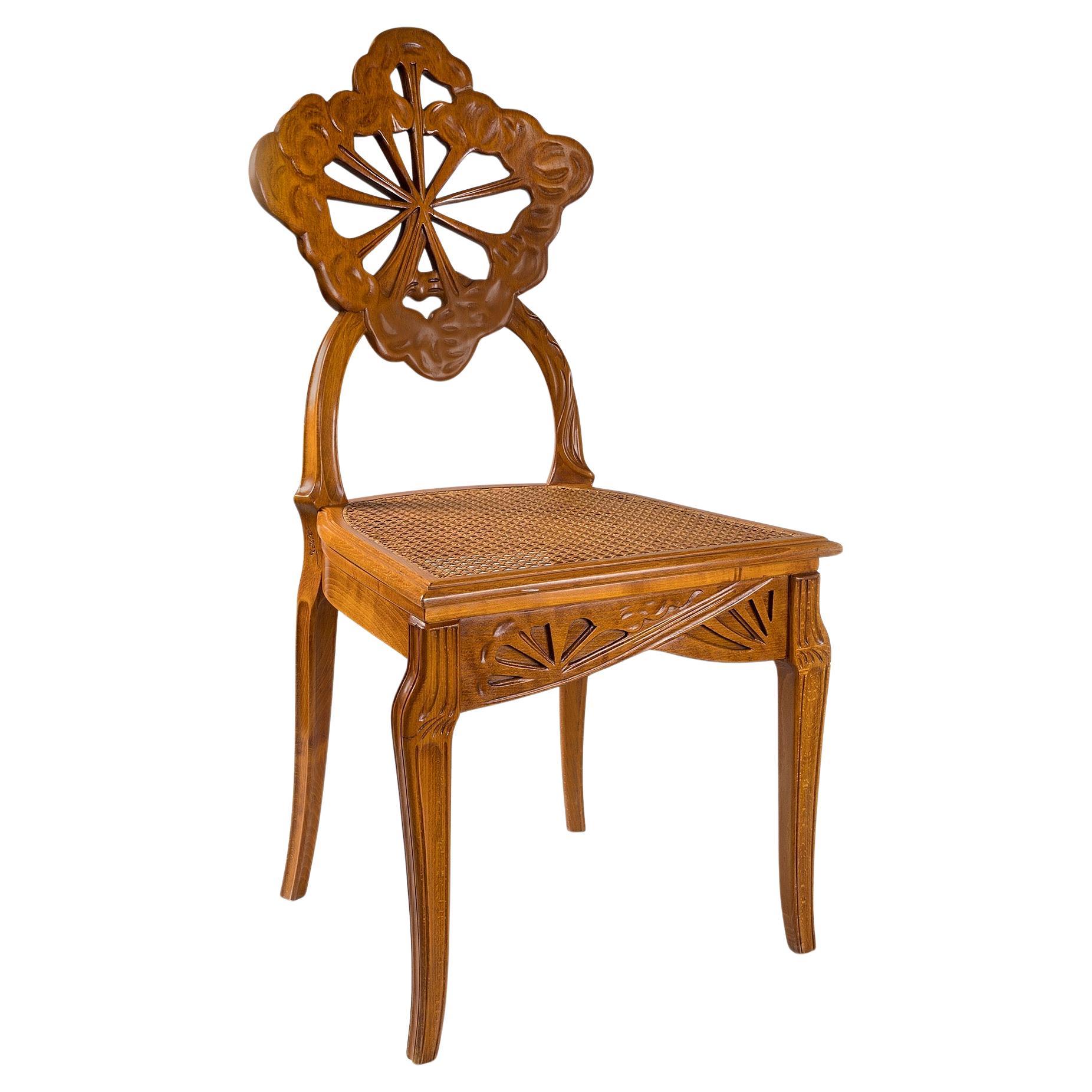 Émile Gallé "Ombelle" Beistellstuhl im Angebot