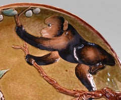 Émile GALLÉ, Ornamental Dish With A Monkey Climbing Among Flowers