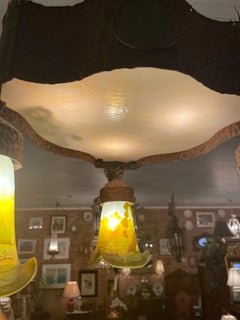 Emile Galle Owl Chandelier