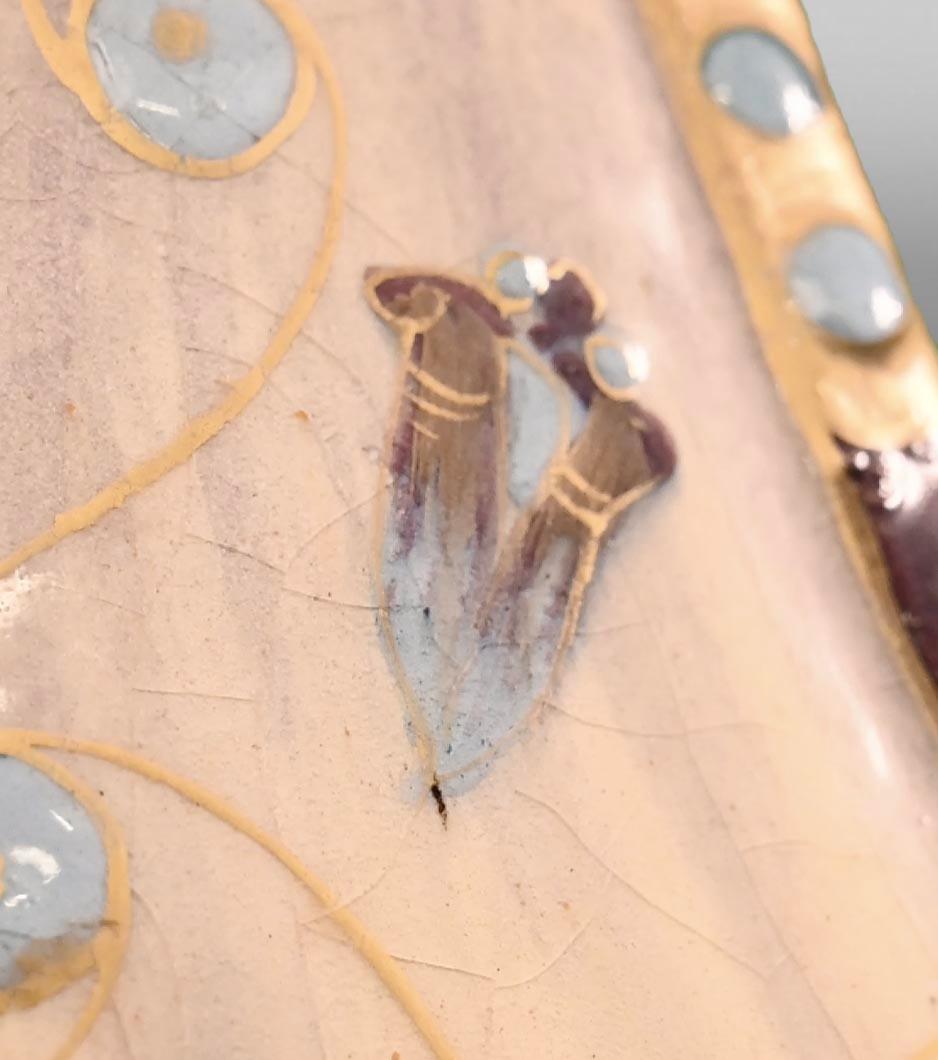 Gilt Émile GALLÉ, Precious Egyptian Ship, a rare earthenware piece For Sale