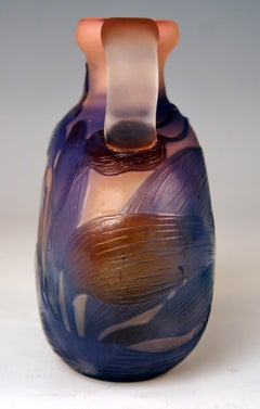 Emile Galle Vase Water Lilies Gallé Nancy Art Nouveau, France, 1904-1906