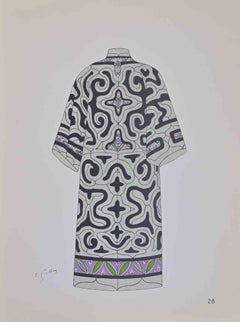 Japanese Costume - Lithograph by Emile Gallois - Mid-20th Century