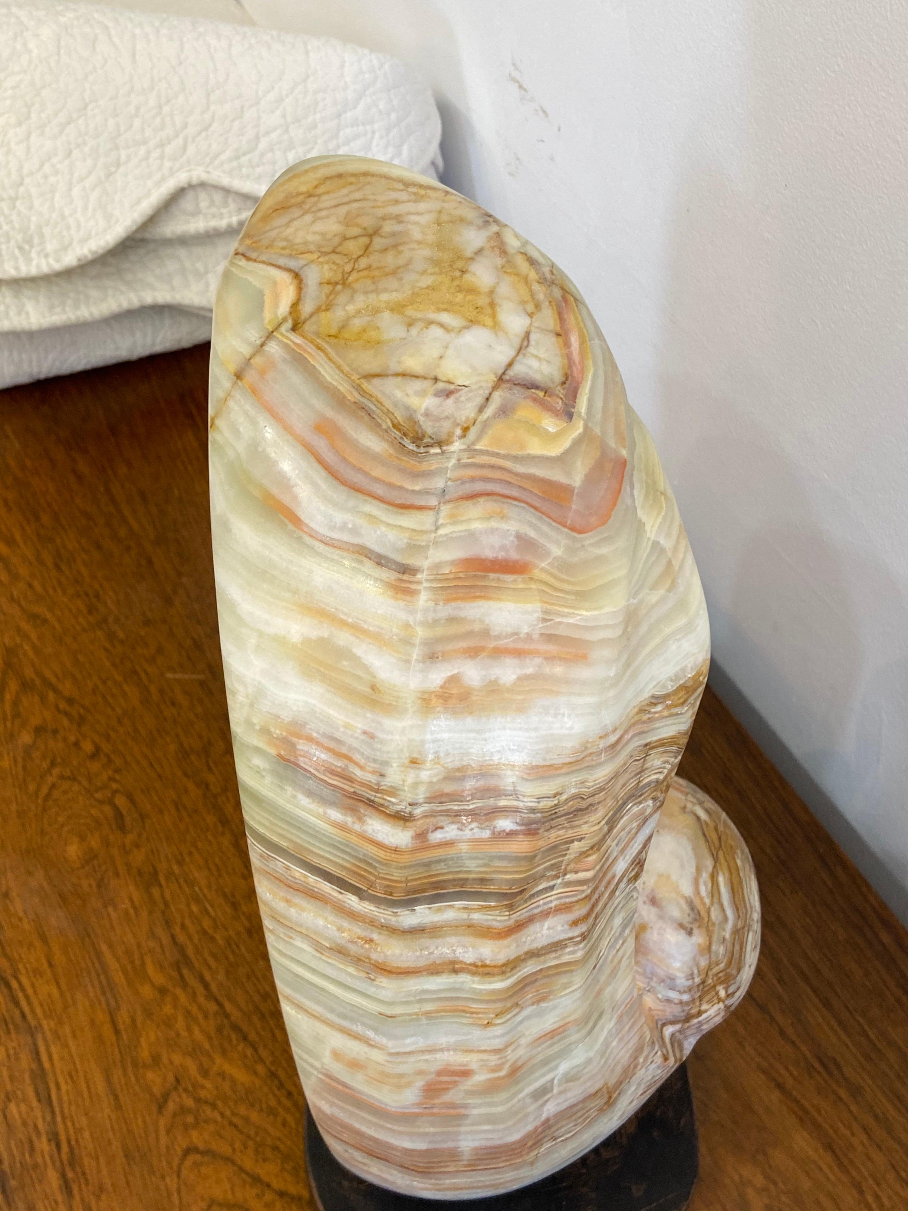 Emile Gilioli Agate Sculpture In Good Condition For Sale In West Palm Beach, FL