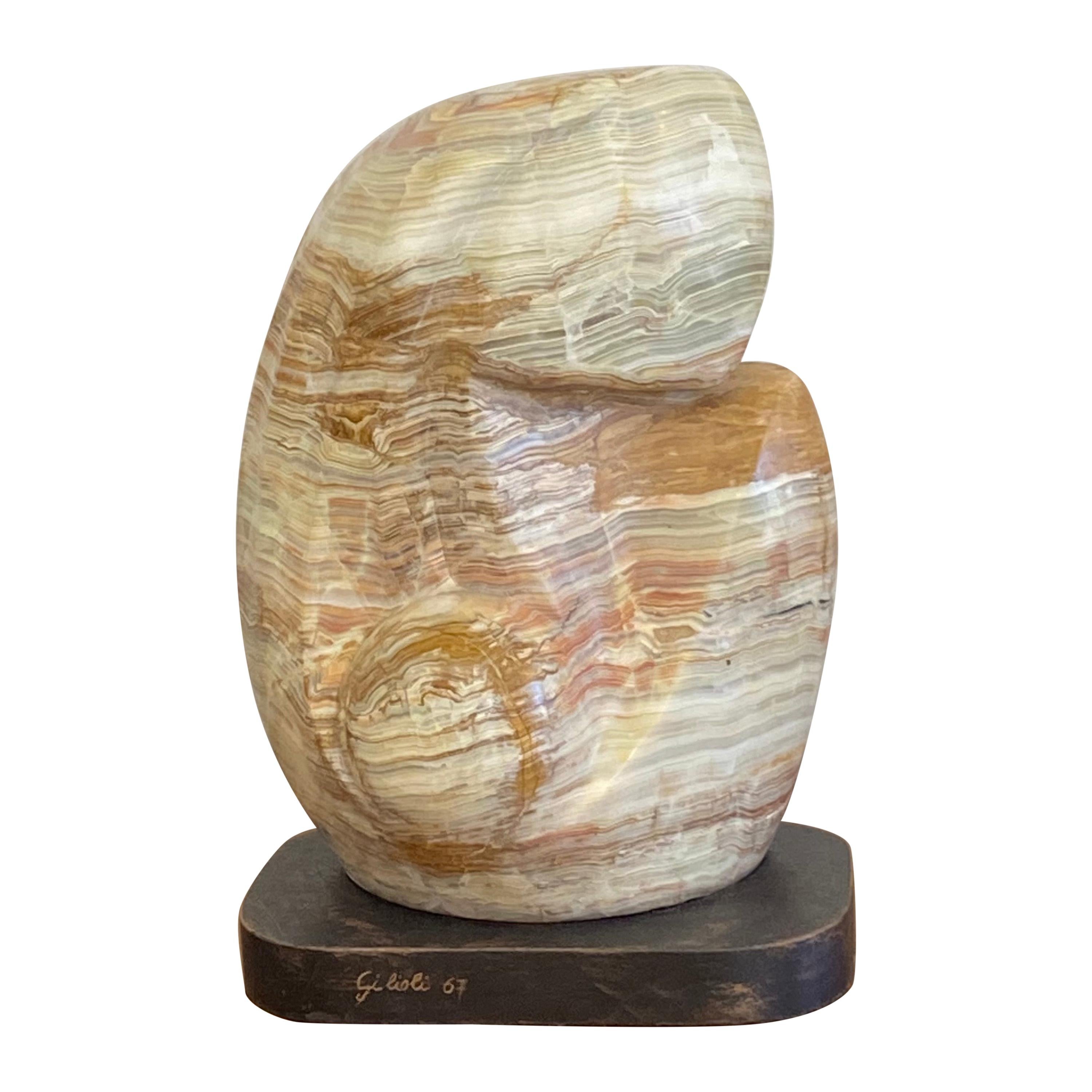 Emile Gilioli Agate Sculpture For Sale