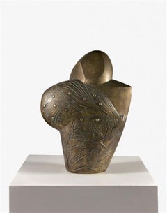 Émile Gilioli "La Boisselune" 1950s - Abstract Bronze Sculpture