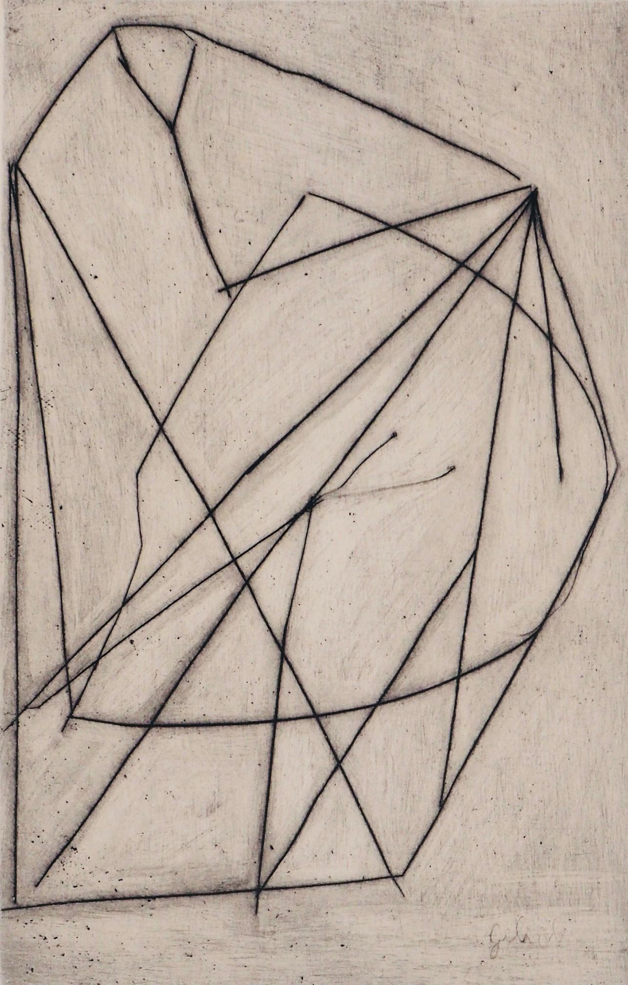 Aguafuerte sobre papel vélin Johannot d'Arches. Inscripción: Sin firmar y sin numerar, tal como se emitió. Buen estado. Notas: Del álbum, Paroles peintes I, 1962. Publicado por Éditions O. Lazar-Vernet, París, bajo la dirección de Odette