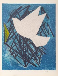 The Dove, Modern Lithograph by Emile Gilioli