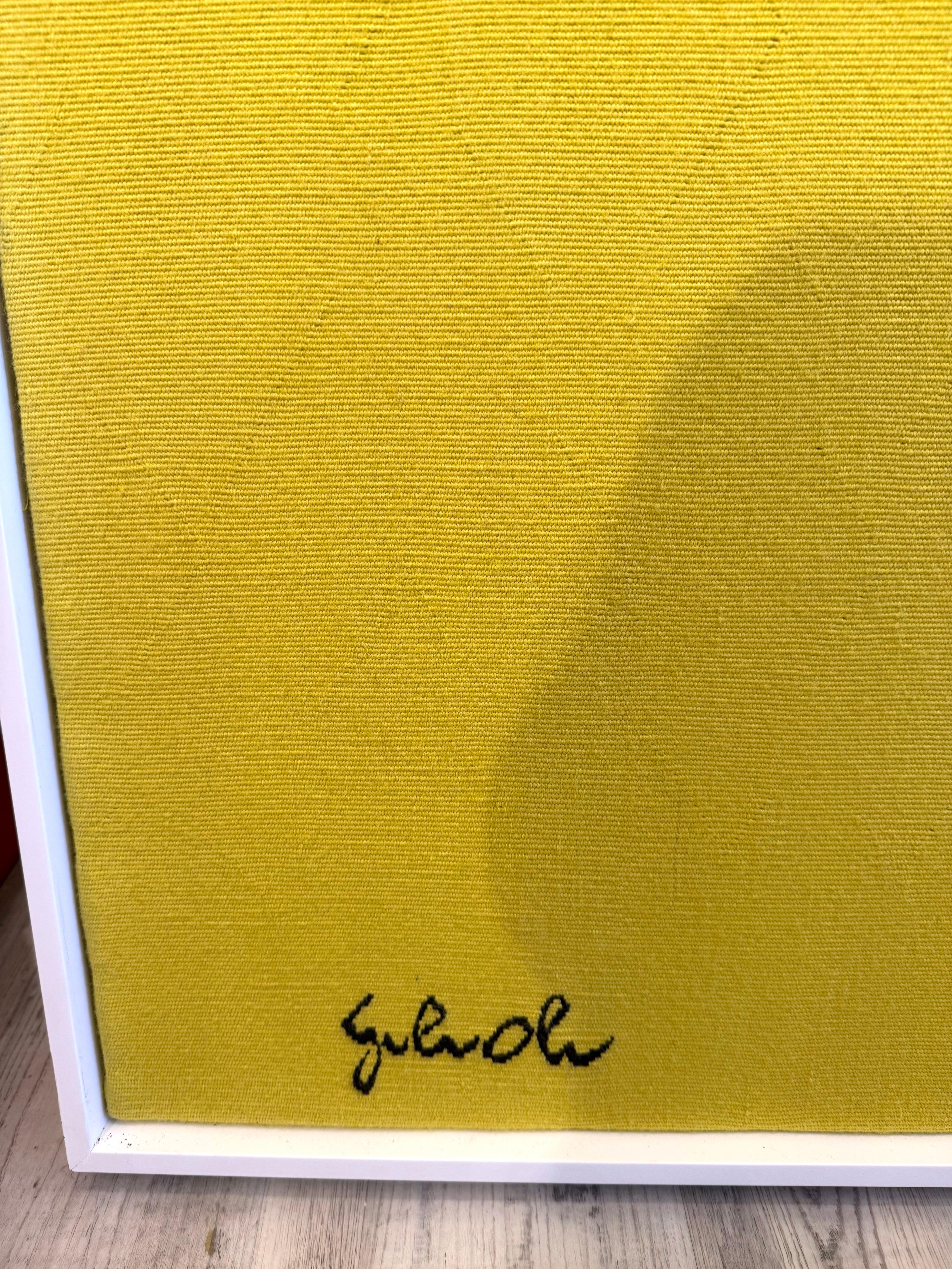 Emile Gilioli Pure Aggression - Wandteppich aus Wolle - Handgewebt in Frankreich (Französisch) im Angebot