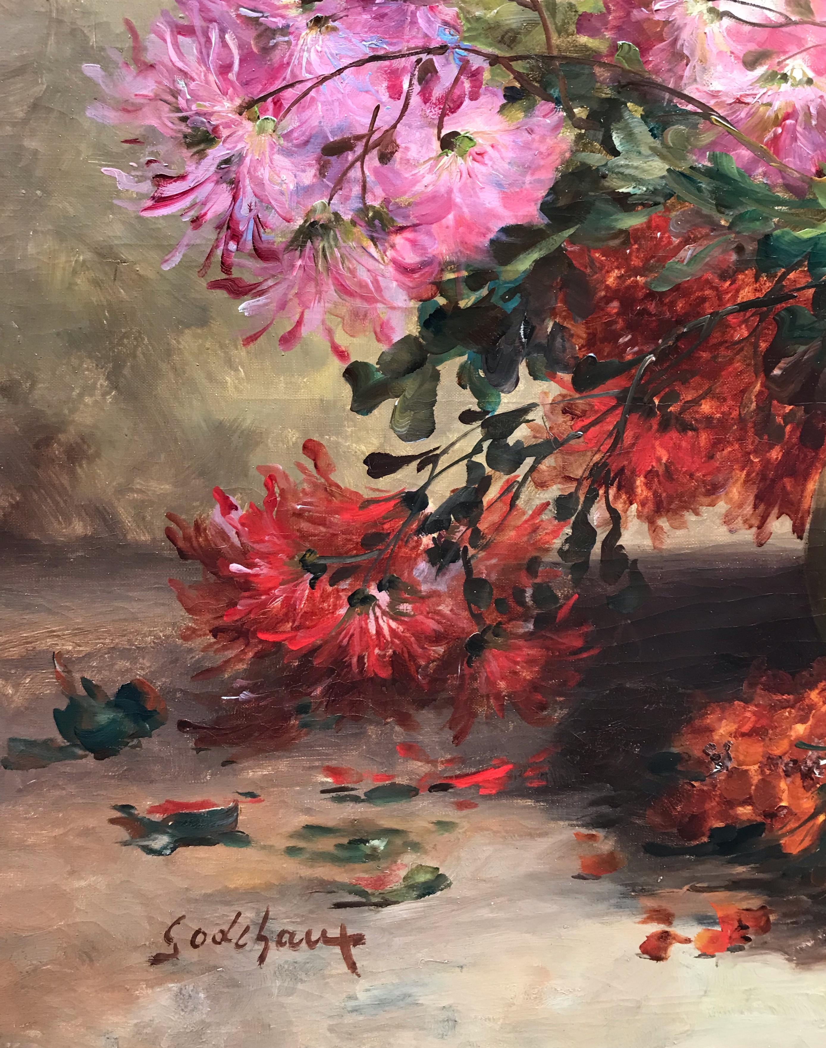 Dipinti Ottocento Natura morta con fiori in vendita 14