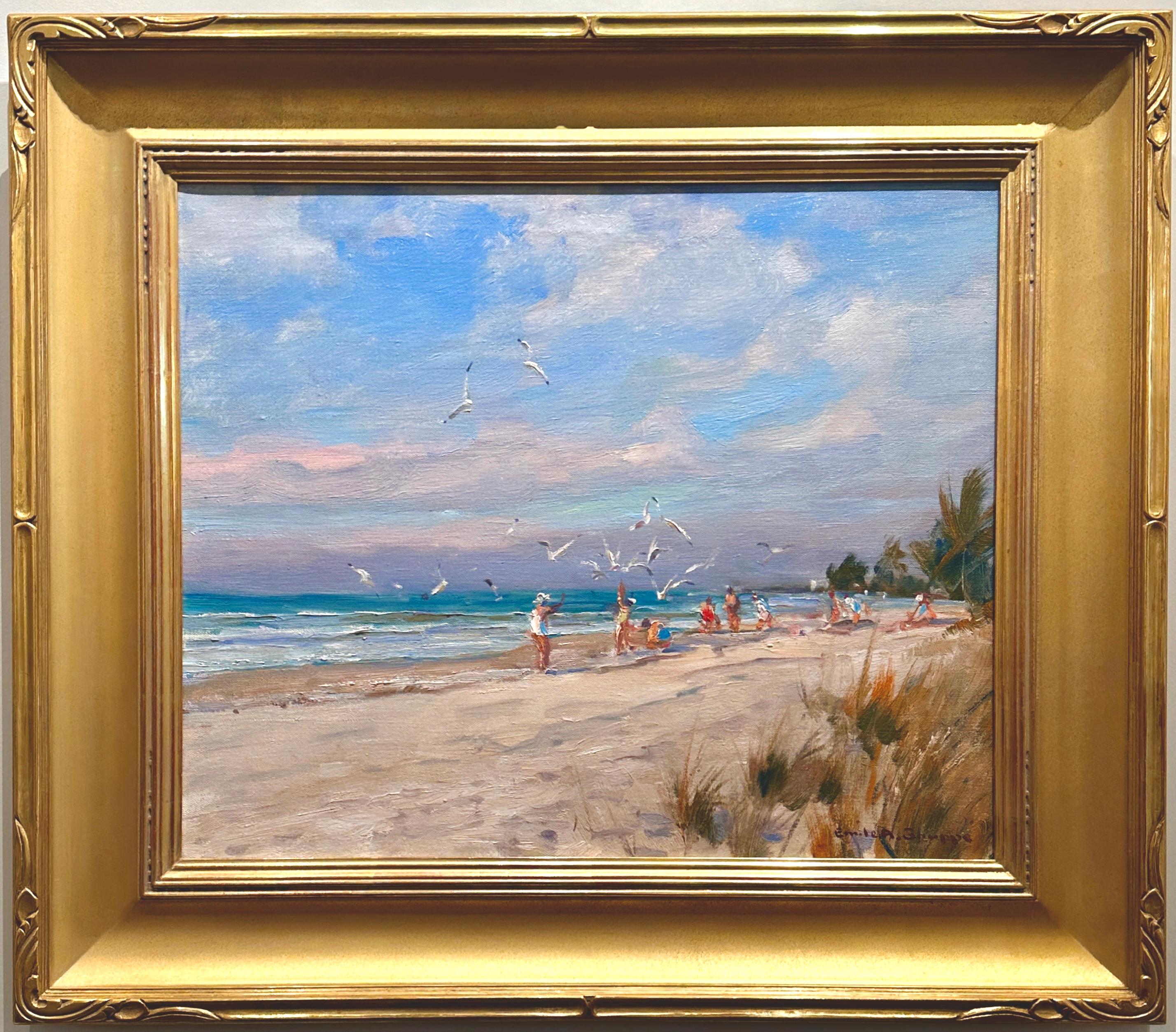 Emile Albert Gruppe, Artista de Gloucester, Escena de playa de Florida 