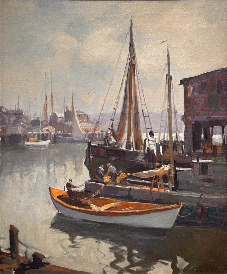 Emile Gruppe Morning, Gloucester Harbour For Sale at 1stDibs
