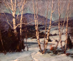 New England Landscape Cape Ann Artist Emile Gruppe "Birches"
