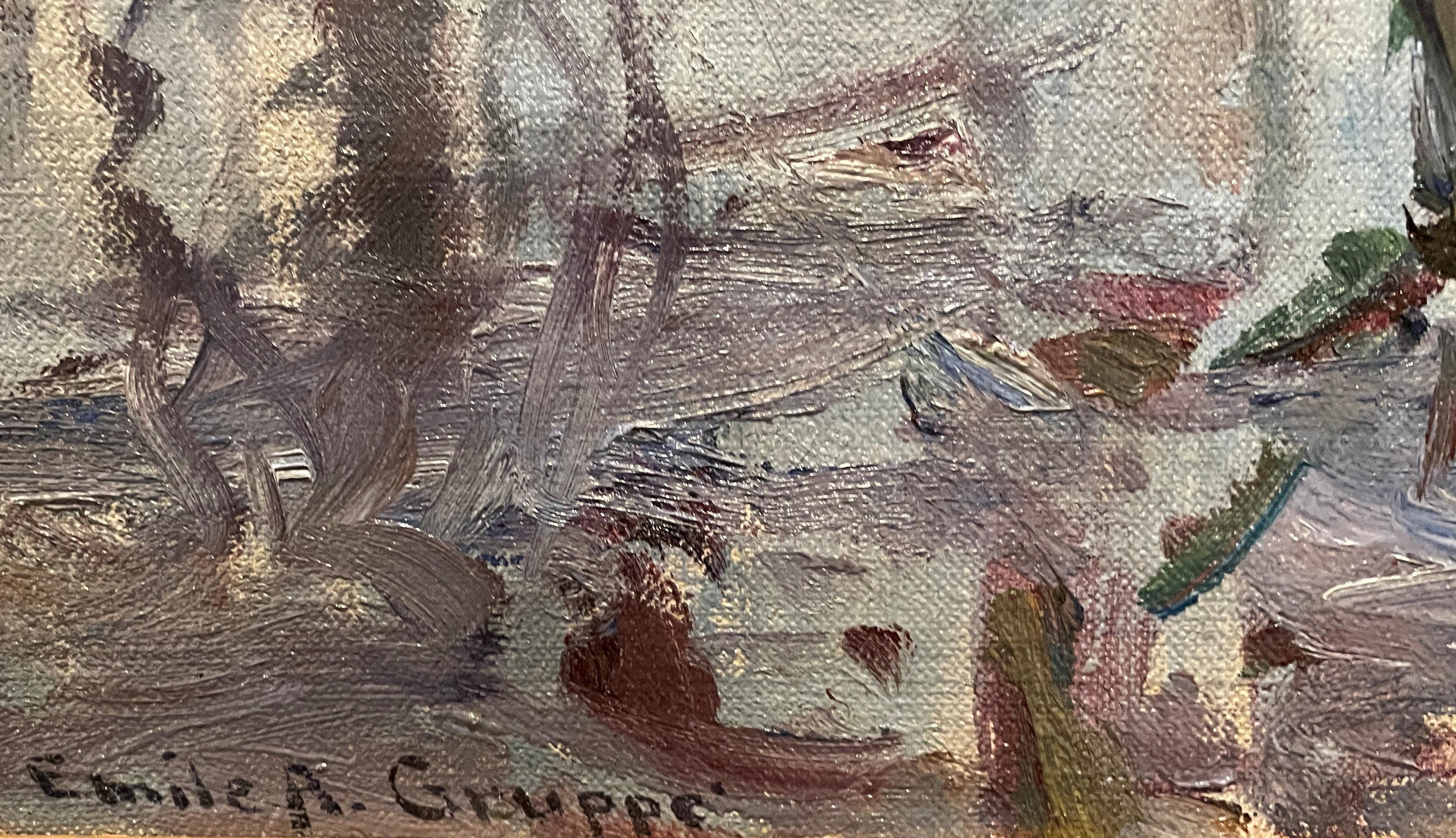 « Rainy Day » Emile Gruppe, Cape Ann, Rockport, Gloucester, impressionniste en vente 2