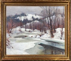 Winter Forest with Stream