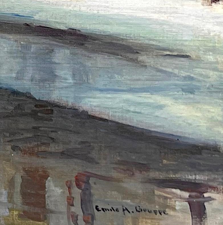 Winterwald mit Stream (Amerikanischer Impressionismus), Painting, von Emile Gruppe