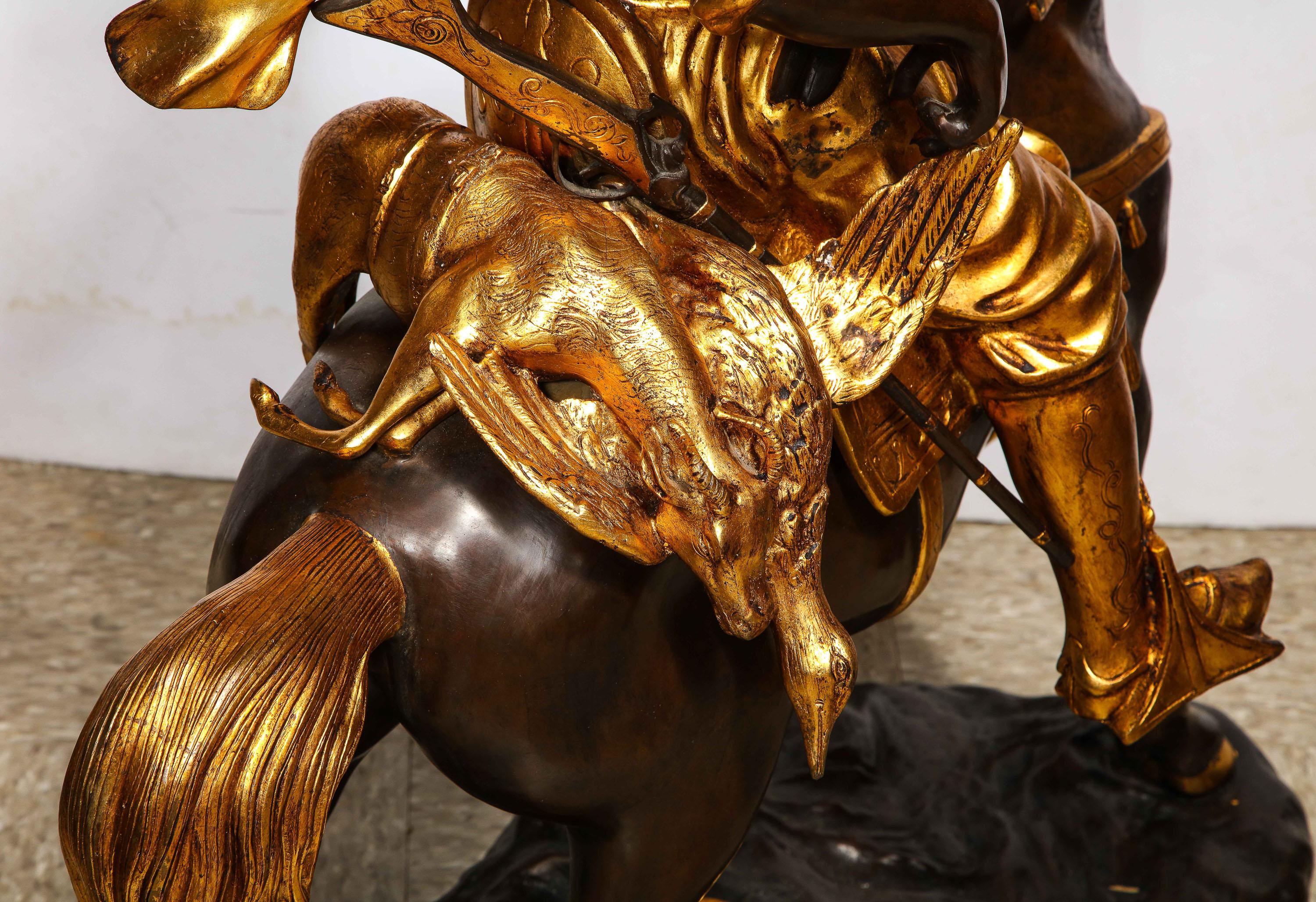 A Monumental Orientalist Bronze Sculpture 