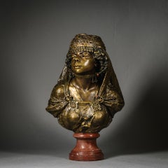 Émile Guillemin, Raffinato busto orientalista di una giovane donna