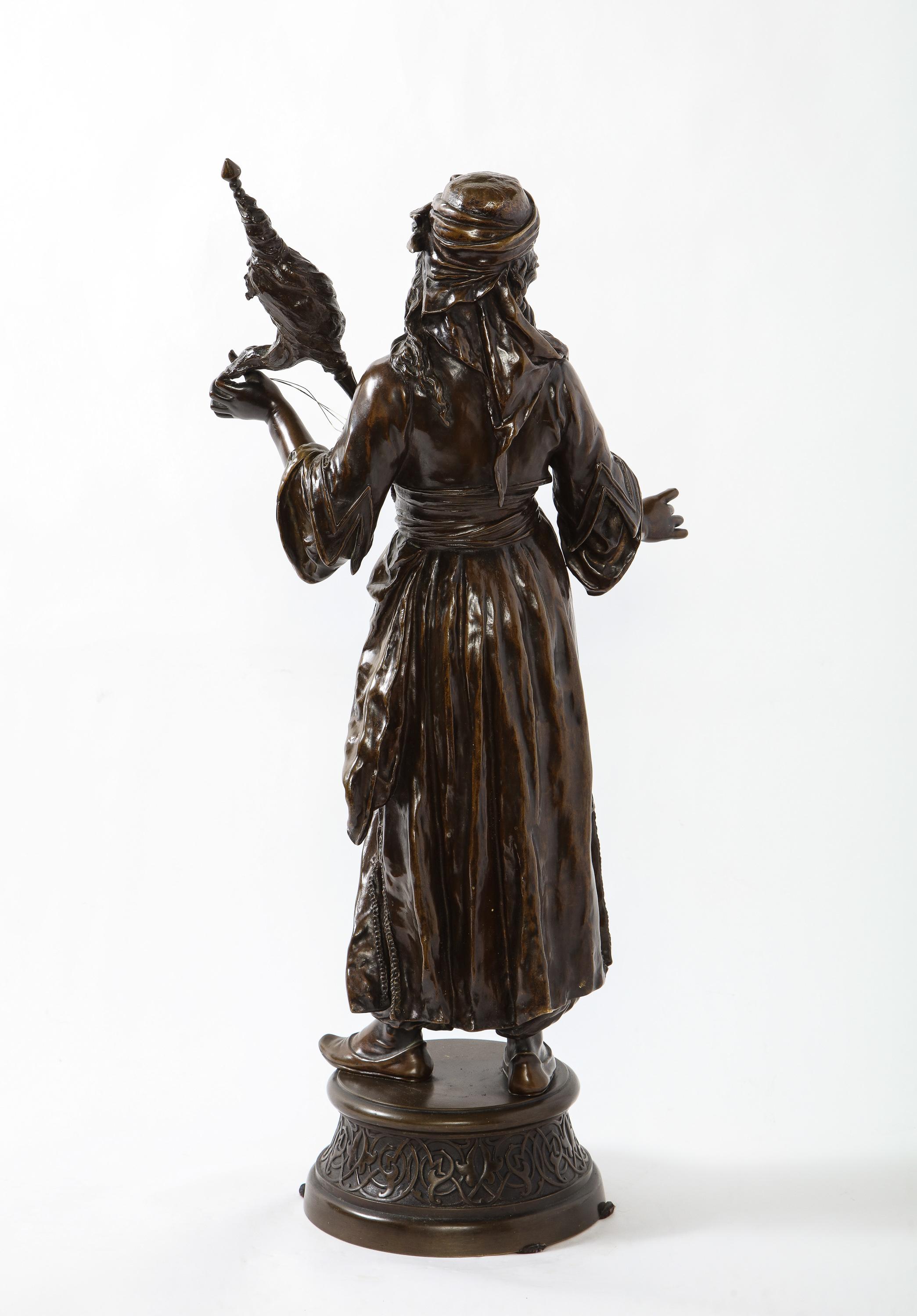Émile Guillemin, a French Patinated Bronze Figure of an Orientalist Dancer 2