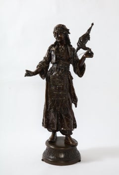 Émile Guillemin, a French Patinated Bronze Figure of an Orientalist Dancer