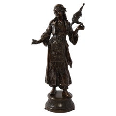 Émile Guillemin, a French Patinated Bronze Figure of an Orientalist Dancer