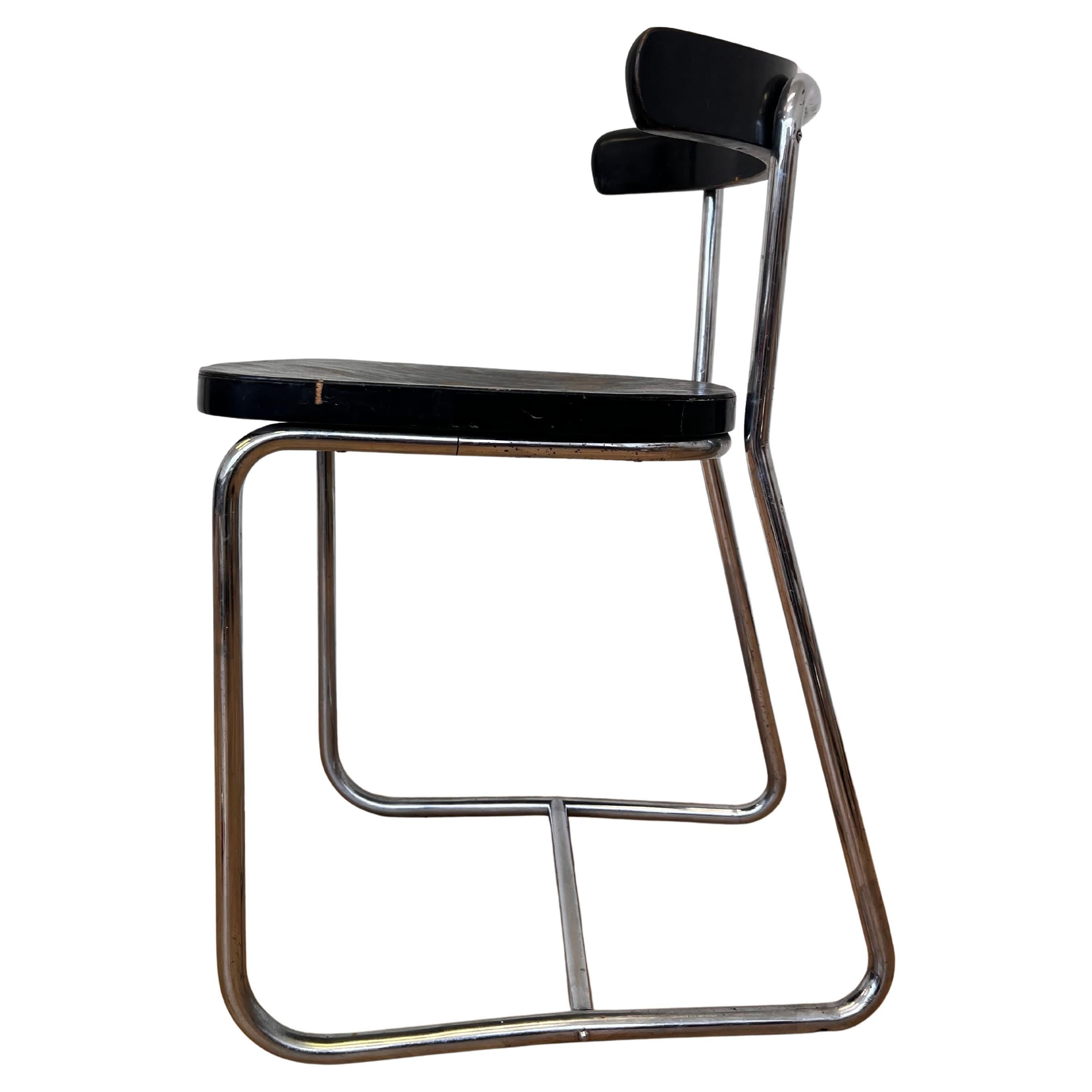 Émile Guillot - Thonet - Model B257 chrome bauhaus chair