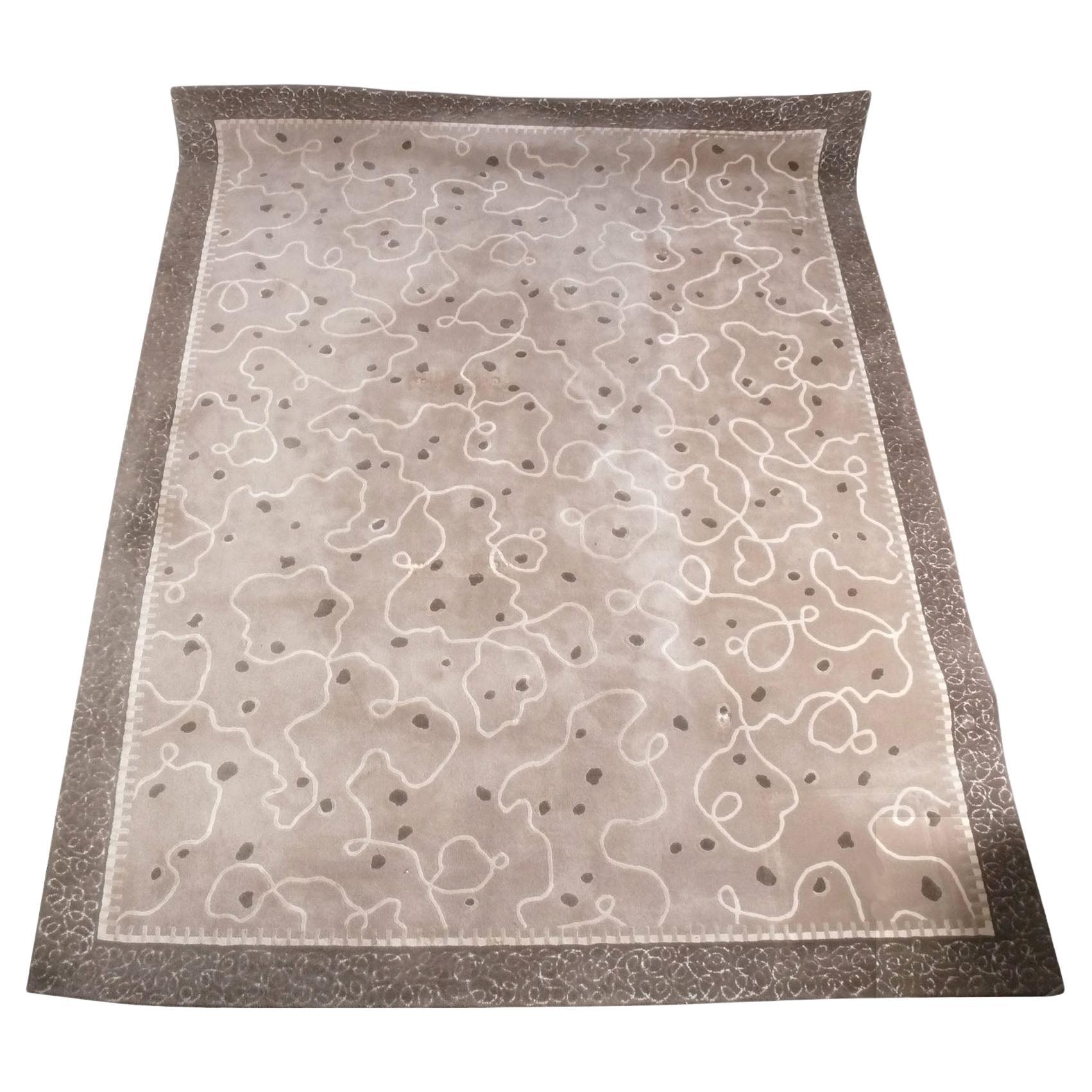 Emile Jacques Ruhlmann Design Art Deco Carpet by Edward Fields Rug 144" x 109" For Sale