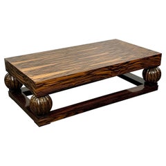 Émile-Jacques Ruhlmann French Art Deco Style Rectangular Coffee Table, Macassar
