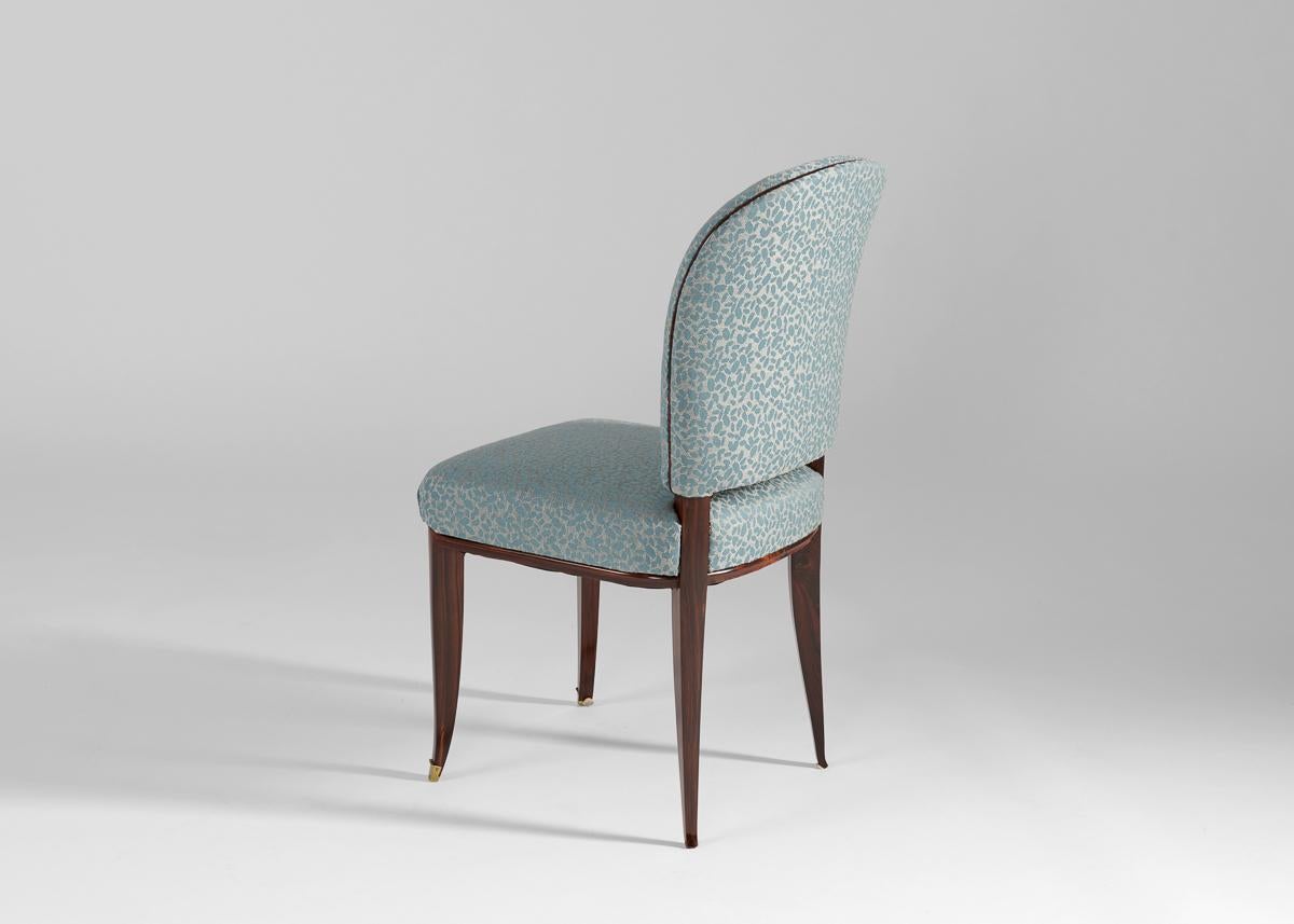 Émile-Jacques Ruhlmann, Listel, Pair of Art Deco Chairs, France, circa 1931 In Good Condition For Sale In New York, NY