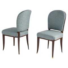 Émile-Jacques Ruhlmann, Listel, paire de chaises Art déco, France, vers 1931