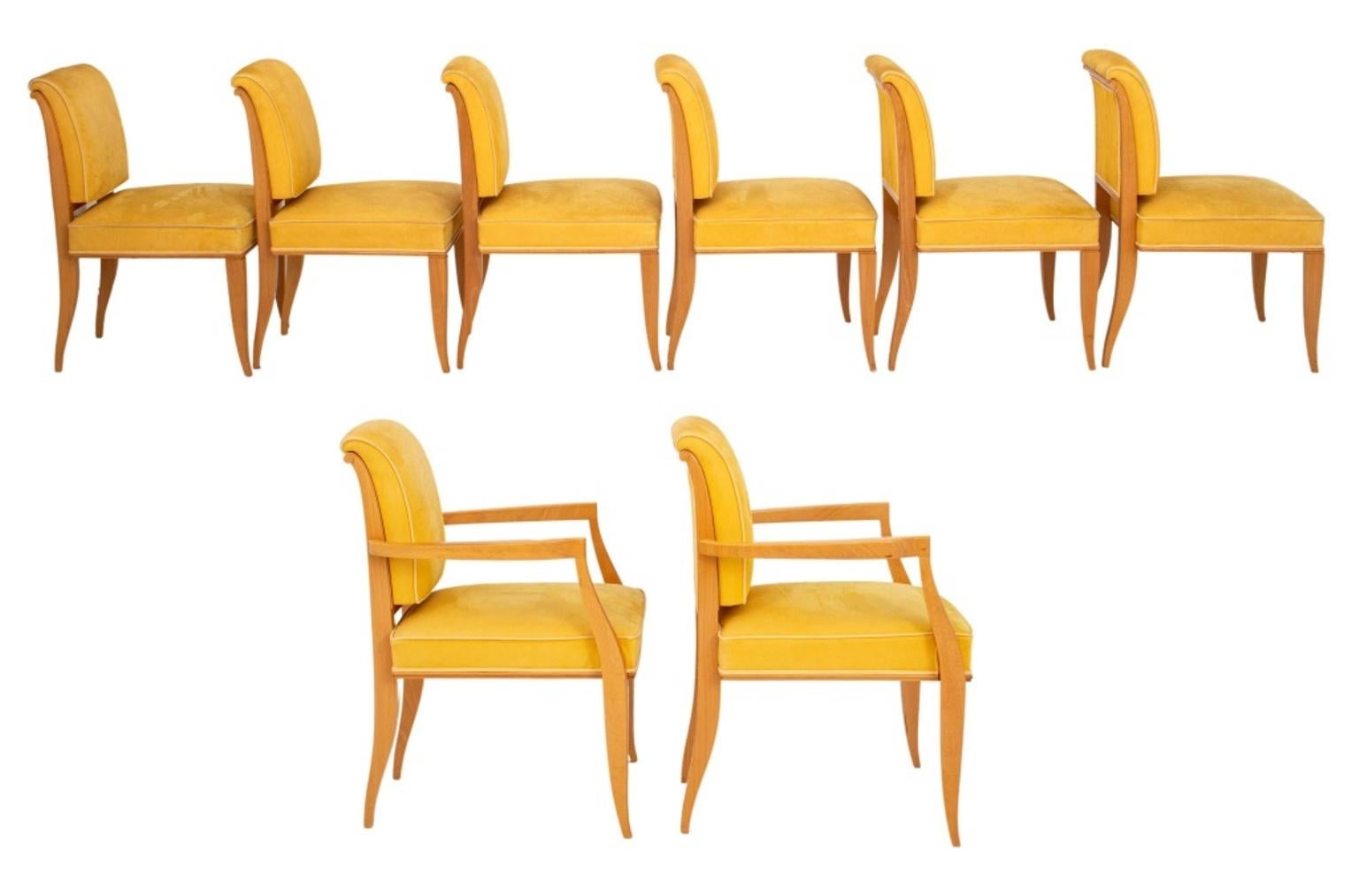 Émile-Jacques Ruhlmann Style Dining Chairs, Set of 14 In Good Condition In New York, NY