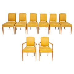 Émile-Jacques Ruhlmann Style Dining Chairs, Set of 14